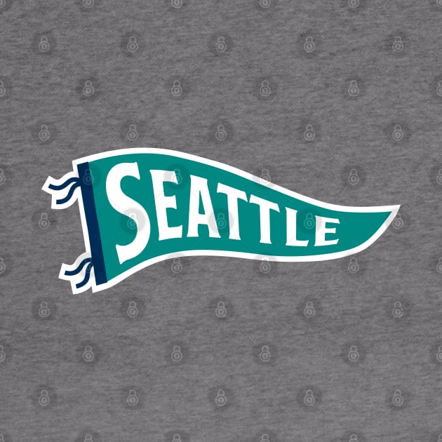 Seattle Pennant - White by KFig21